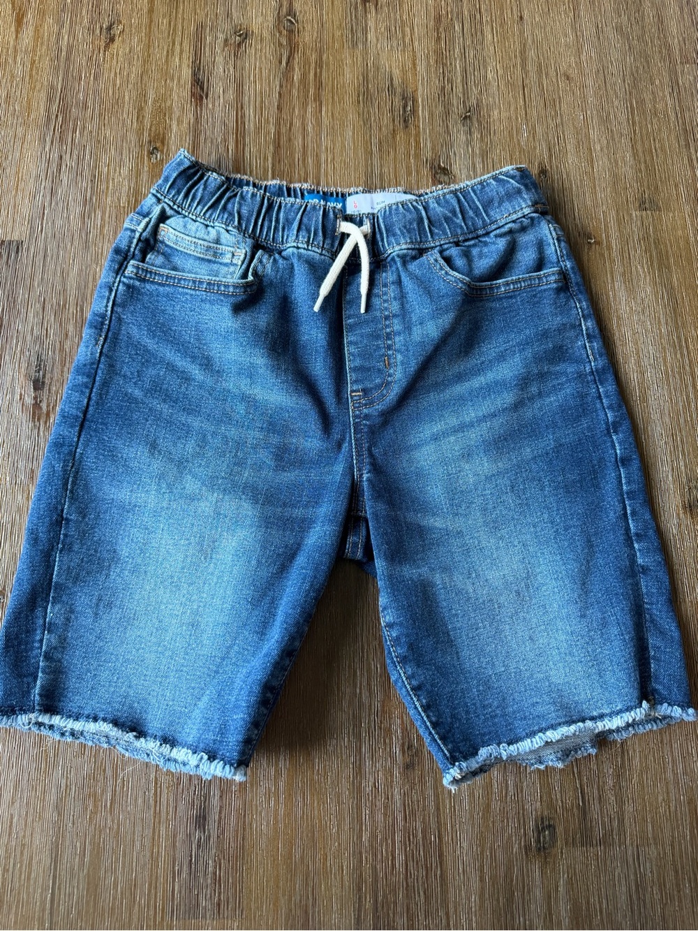 3/20$ Old Navy Boys Blue Denim Pull-On Shorts size L (10/12)